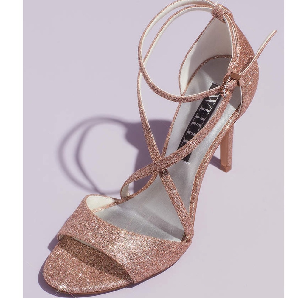 VERA WANG Rose Gold Heels